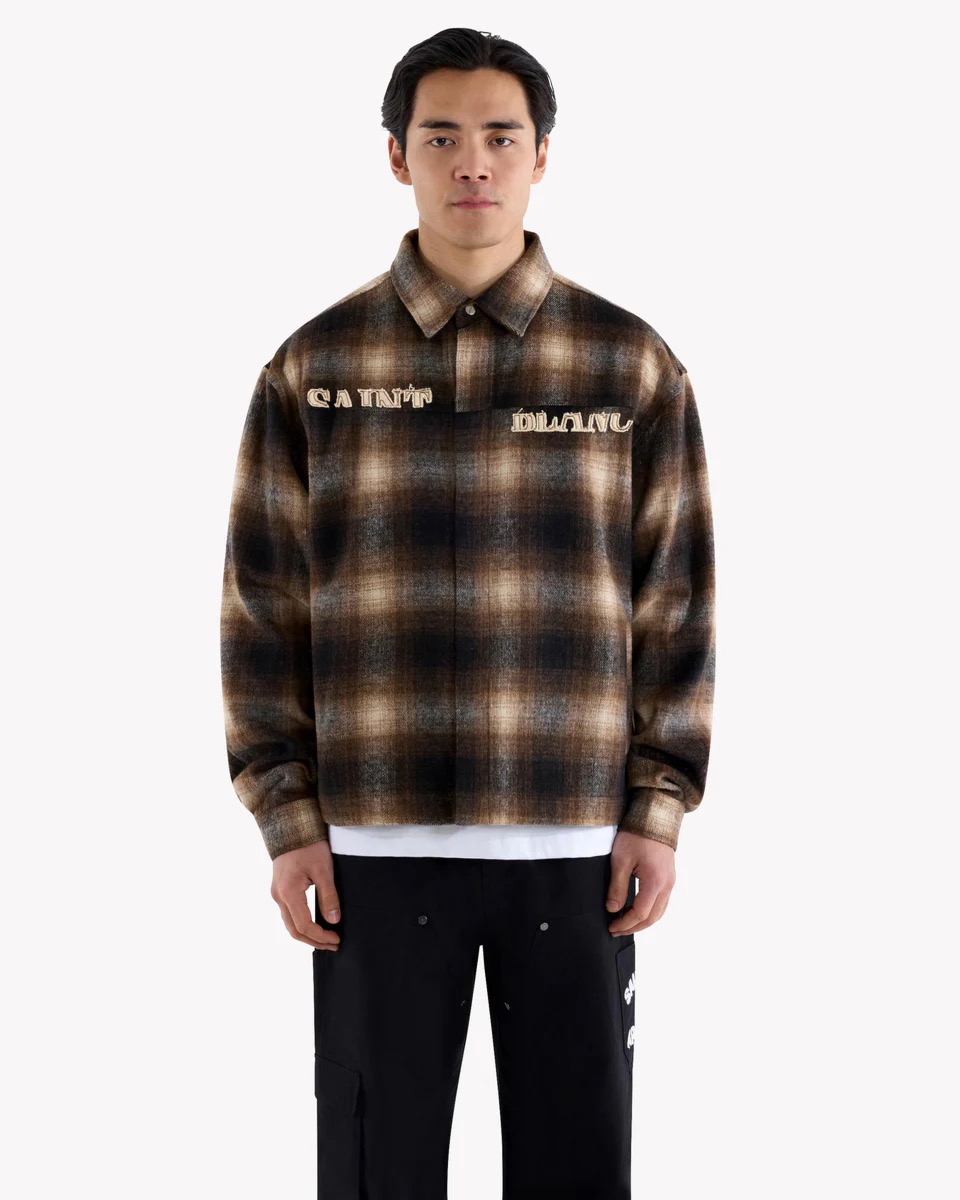 Saint Blanc Shirt Flannel Bruin