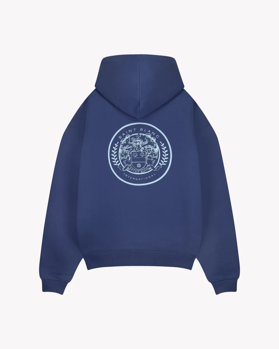 Saint Blanc Sweater Crest Hoodie  Blauw