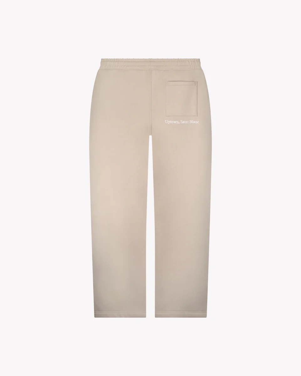 Saint Blanc Jogging Broek Top Stitch Loose Jogger Grijs