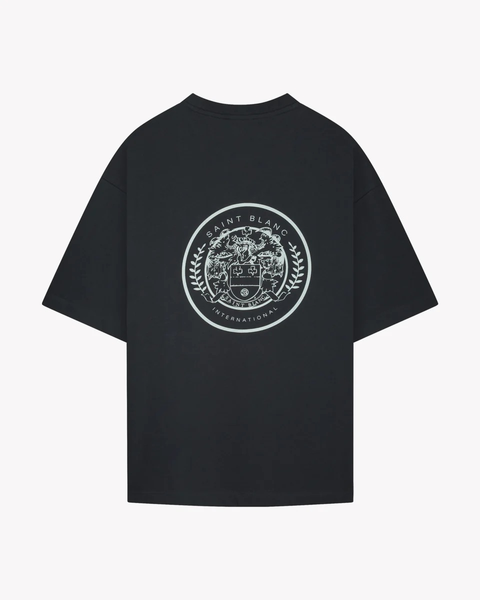Saint Blanc T-shirt Crest T-shirt Zwart