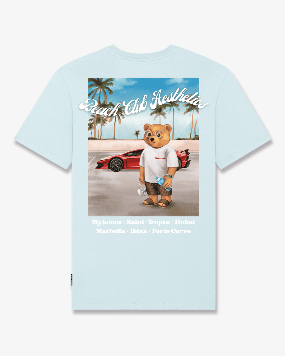 Baron Filou T-shirt T-shirt Filou Cxxi Poster Backprint L-blauw