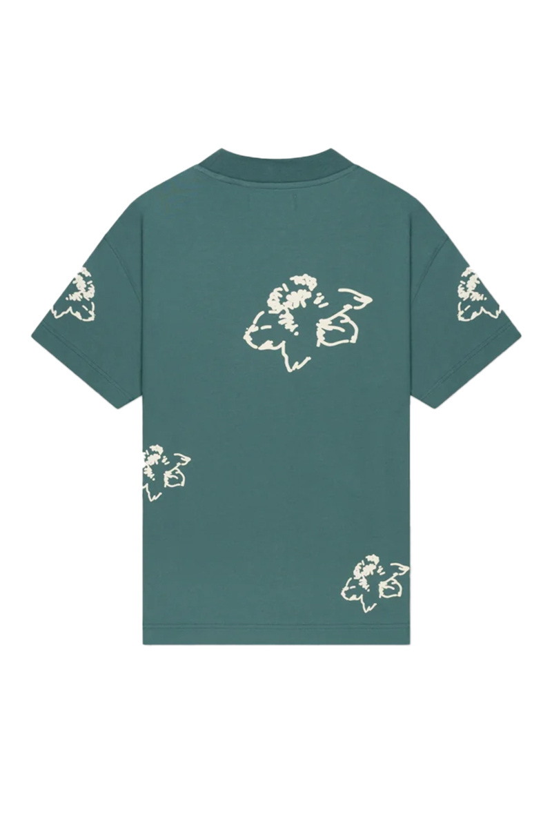 Croyez T-shirt Initial Flower T-shirt Groen