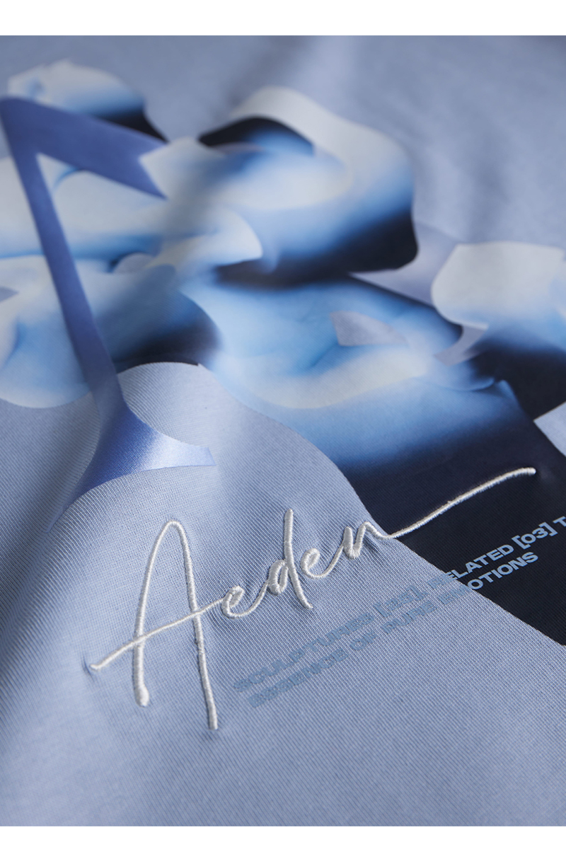 Aeden T-shirt Scorose Tee L-blauw