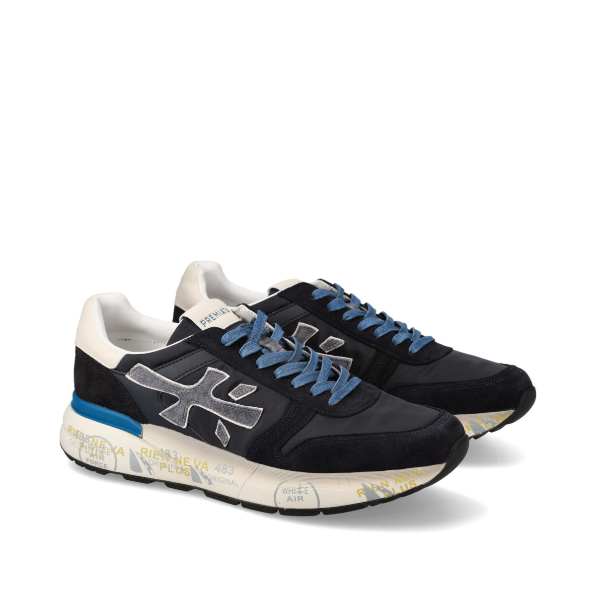 Premiata Schoenen Mick D-blauw