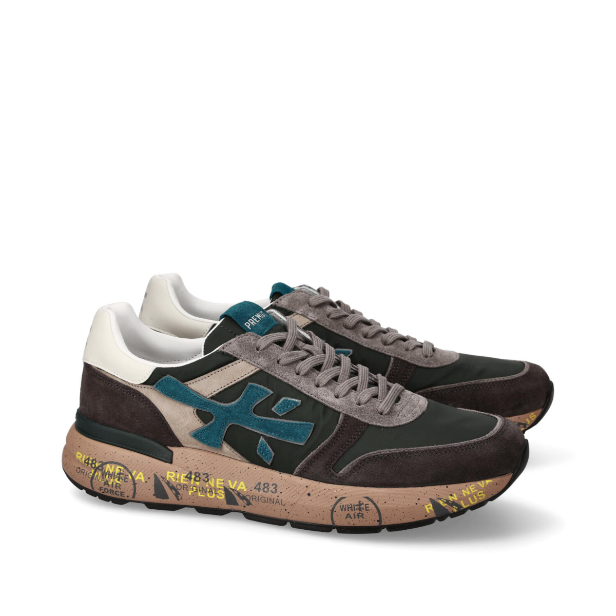 Premiata Schoenen Mick D-groen