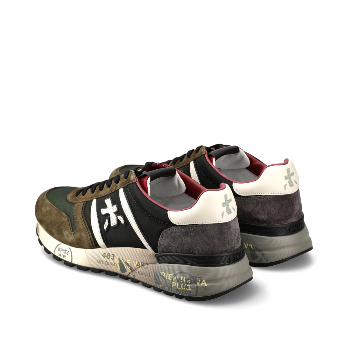 Premiata Schoenen Lander D-groen