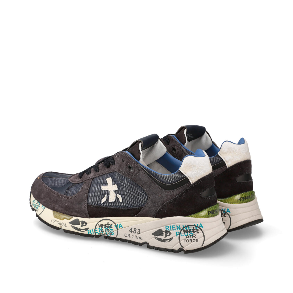 Premiata Schoenen Mase D-blauw