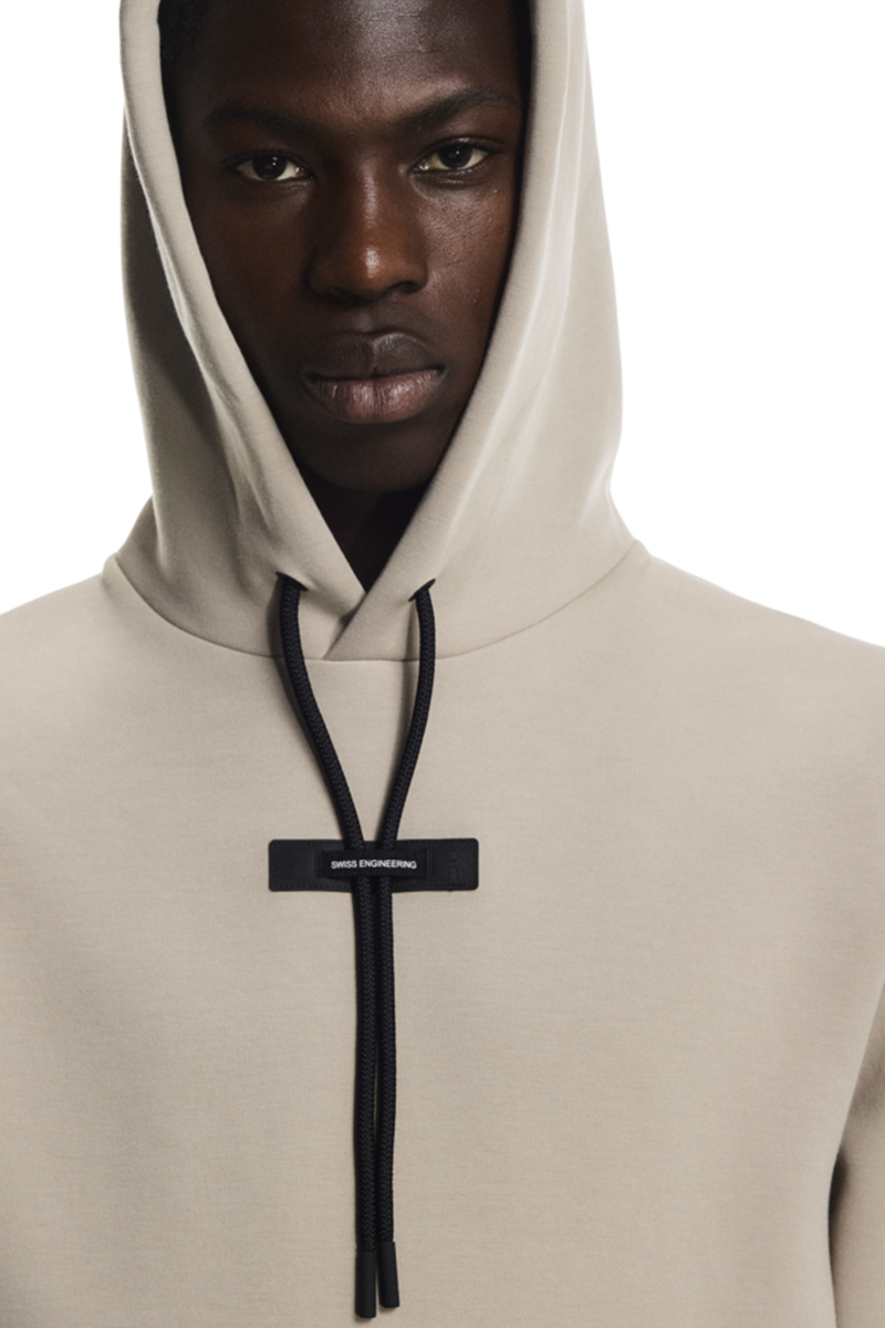 On Running Jogging Top Focus Tech Hoodie Beige