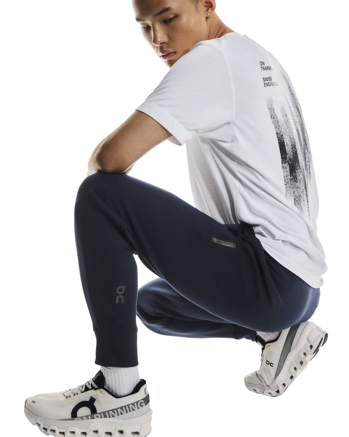 On Running Jogging Broek Focus Tech Sweatpants D-blauw