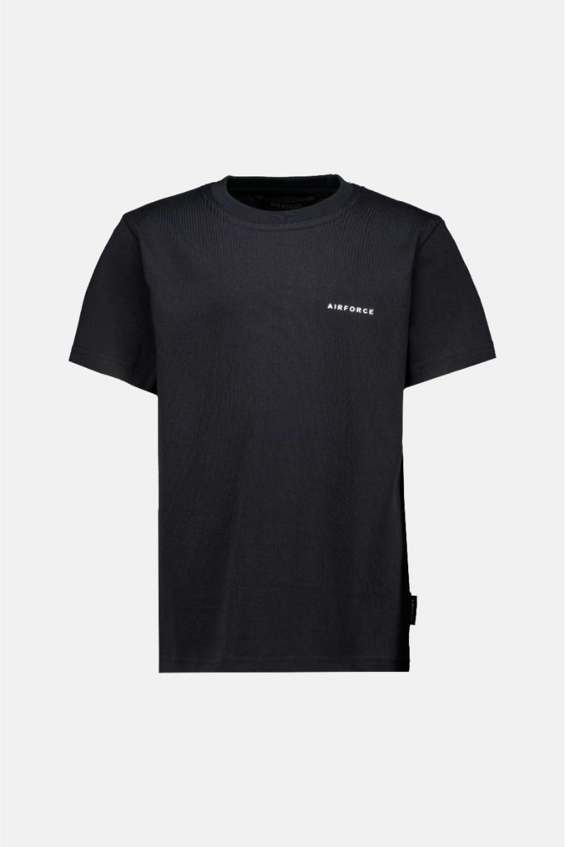 Airforce T-shirt Basic T-shirt Zwart