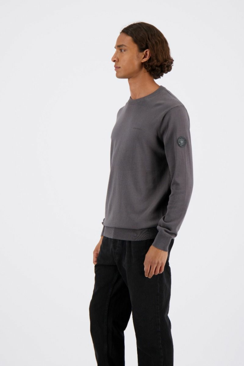 Airforce Trui Knitwear Round Neck D-grijs