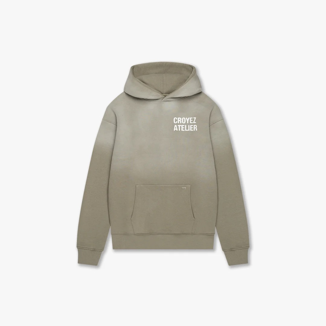 Croyez Sweater Sprayed Atelier Hoodie Groen