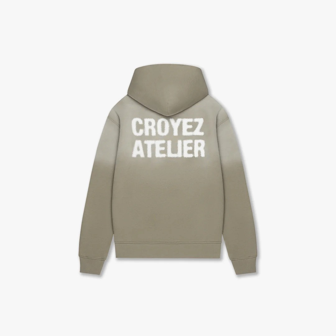 Croyez Sweater Sprayed Atelier Hoodie Groen