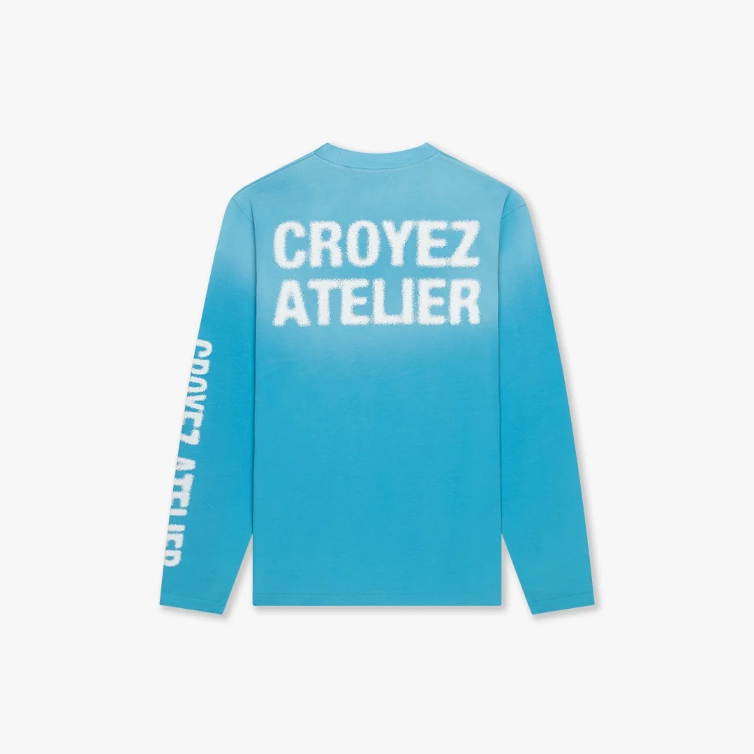 Croyez T-shirt Sprayed Atelier Longsleeve T-shirt Blauw