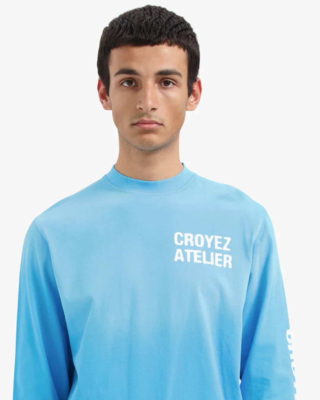 Croyez T-shirt Sprayed Atelier Longsleeve T-shirt Blauw