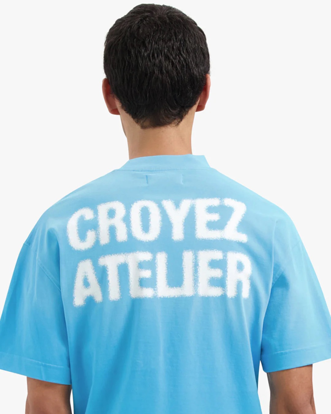 Croyez T-shirt Sprayed Atelier T-shirt Blauw