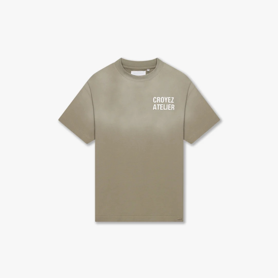 Croyez T-shirt Sprayed Atelier T-shirt Groen