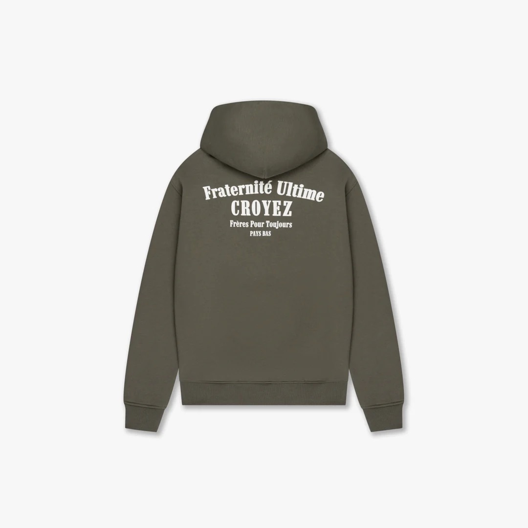 Croyez Sweater Fraternite Hoodie Groen