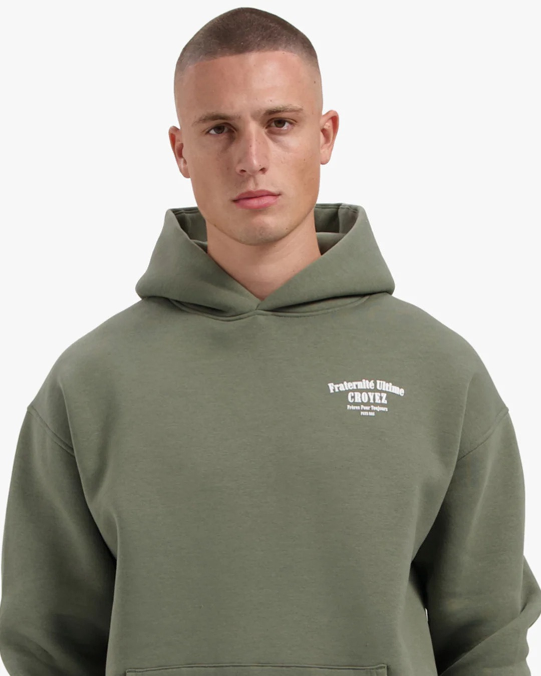 Croyez Sweater Fraternite Hoodie Groen