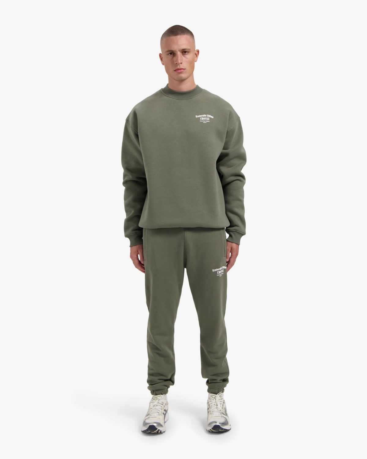 Croyez Sweater Fraternite Sweater Groen