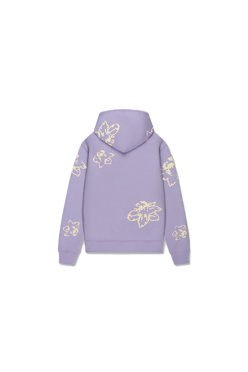 Croyez Sweater Flower Zip-hoodie Paars