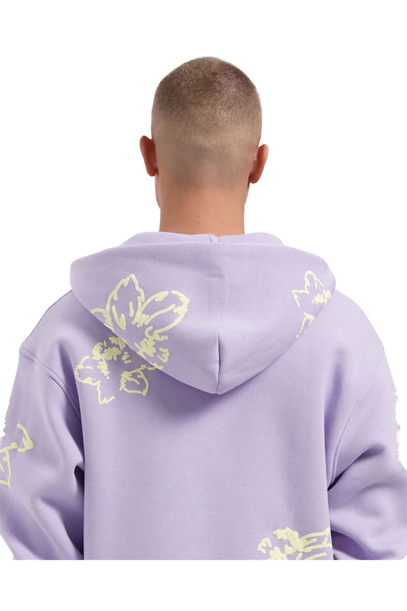 Croyez Sweater Flower Zip-hoodie Paars