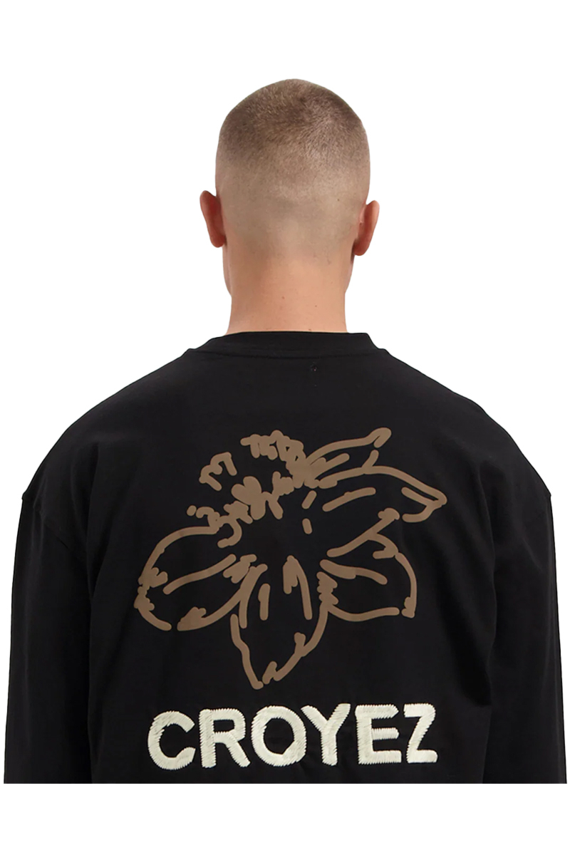 Croyez T-shirt Gardener Longsleeve T-shirts Zwart