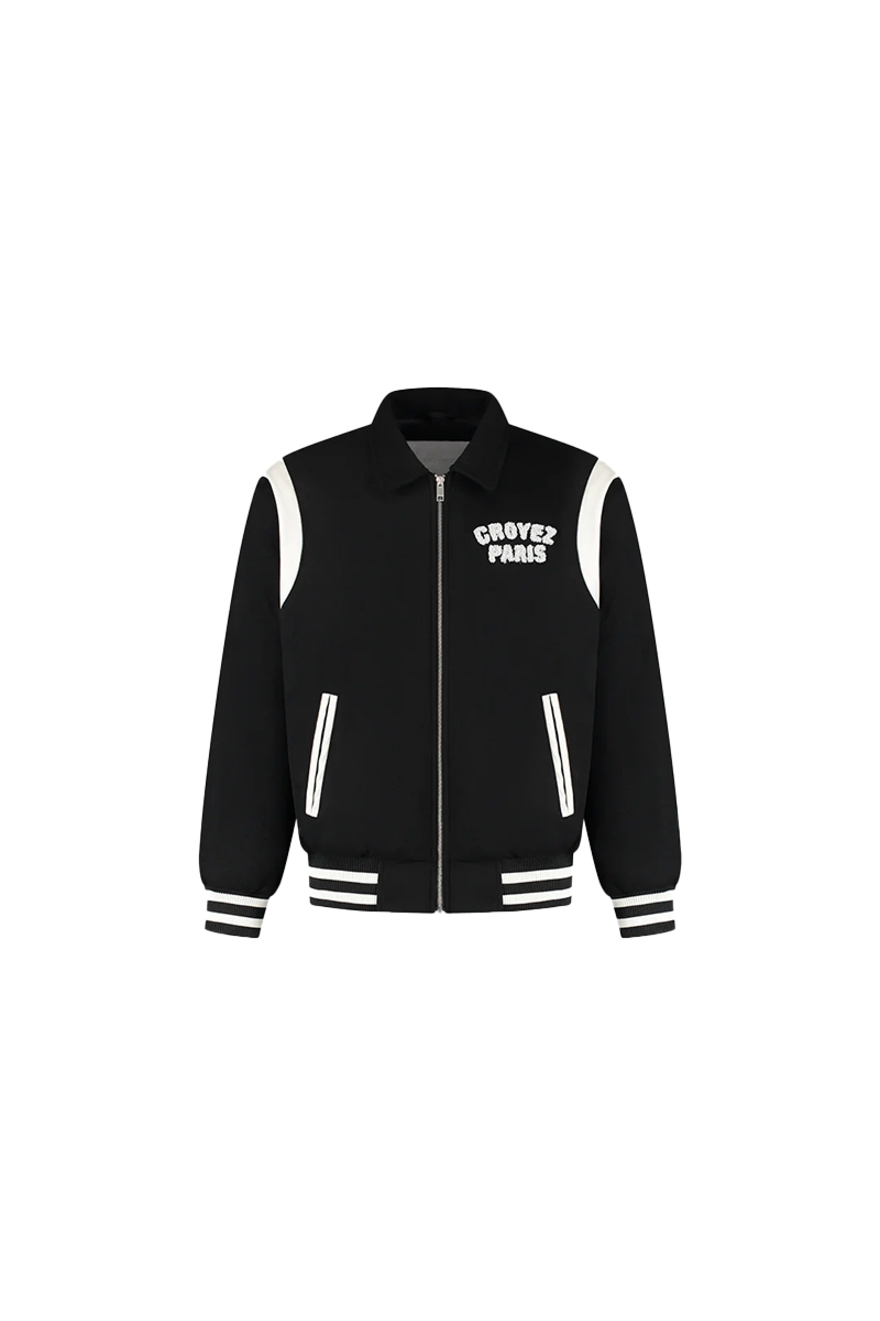 Croyez Jas Paris Varsity Jacket Zwart