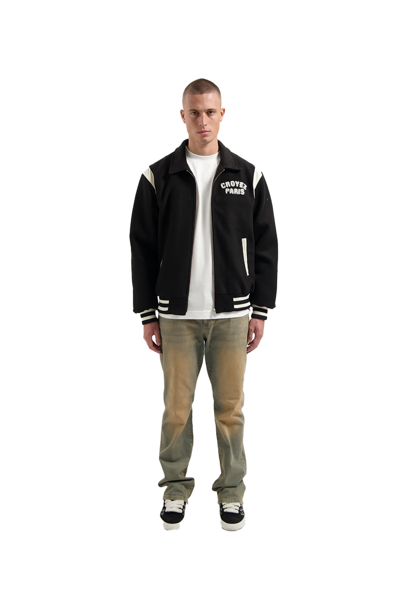 Croyez Jas Paris Varsity Jacket Zwart