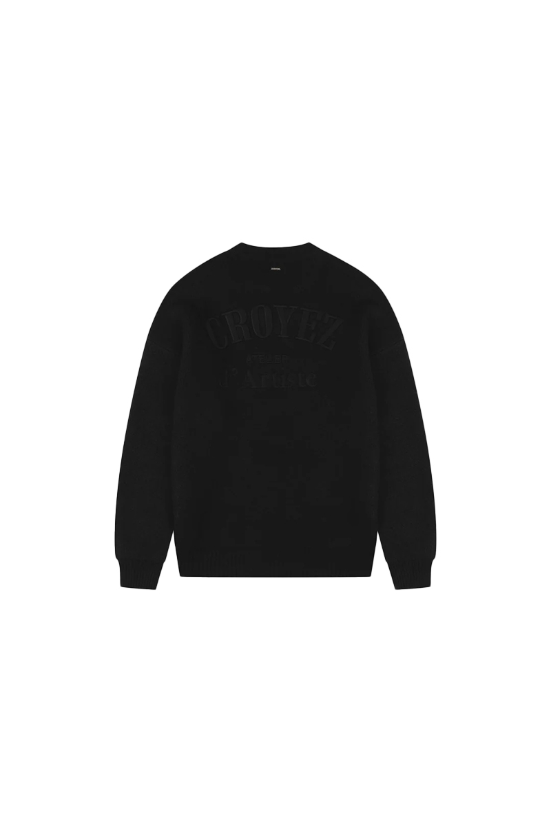 Croyez Sweater Gallery Knit Sweater Zwart