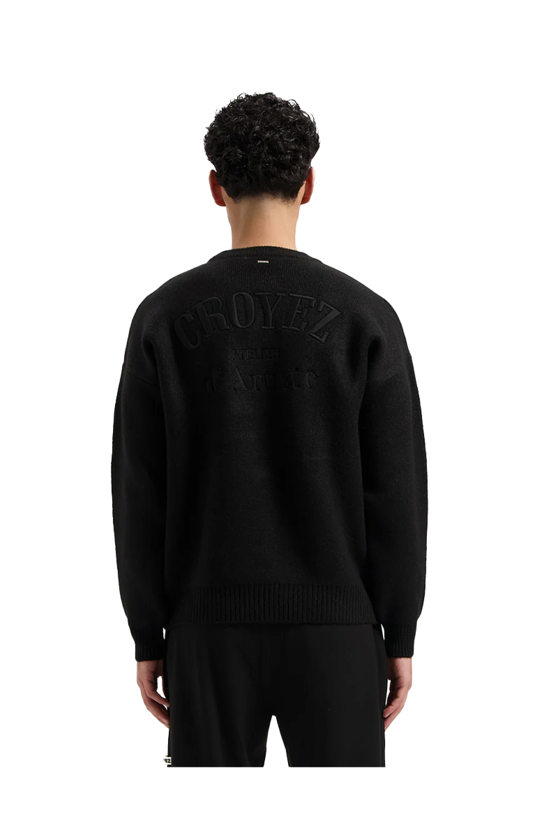 Croyez Sweater Gallery Knit Sweater Zwart