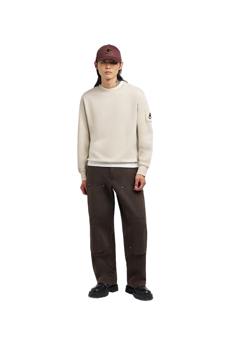 Moose Knuckles Sweater Hartsfield Crew Off White