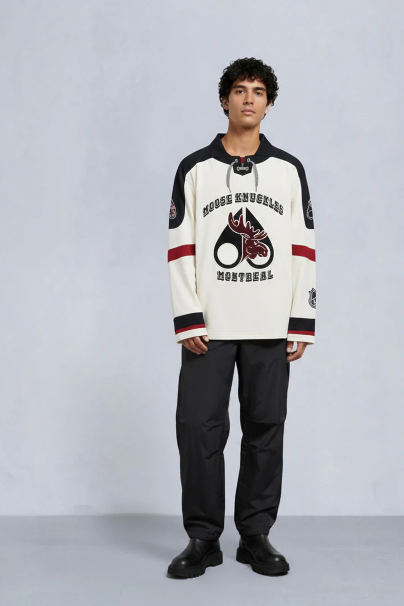 Moose Knuckles Polo Nhl X Moose Jersey Zwart