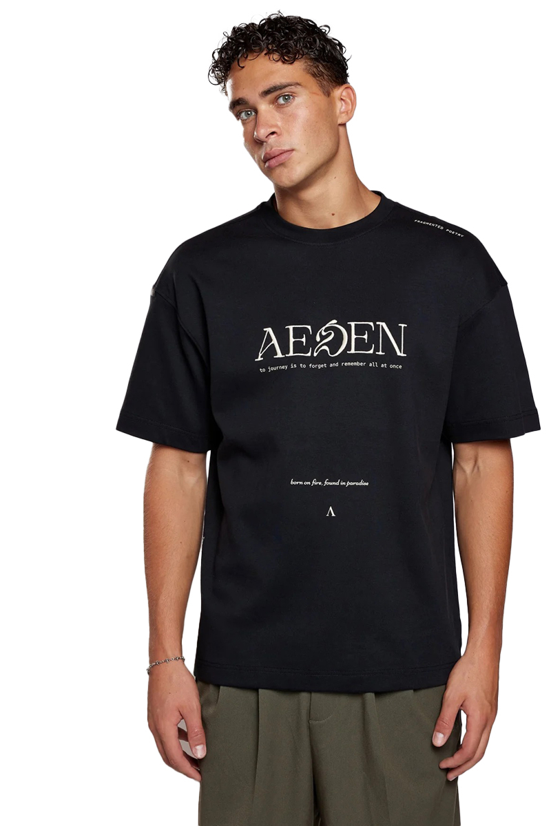 Aeden T-shirt Florent Tee Zwart