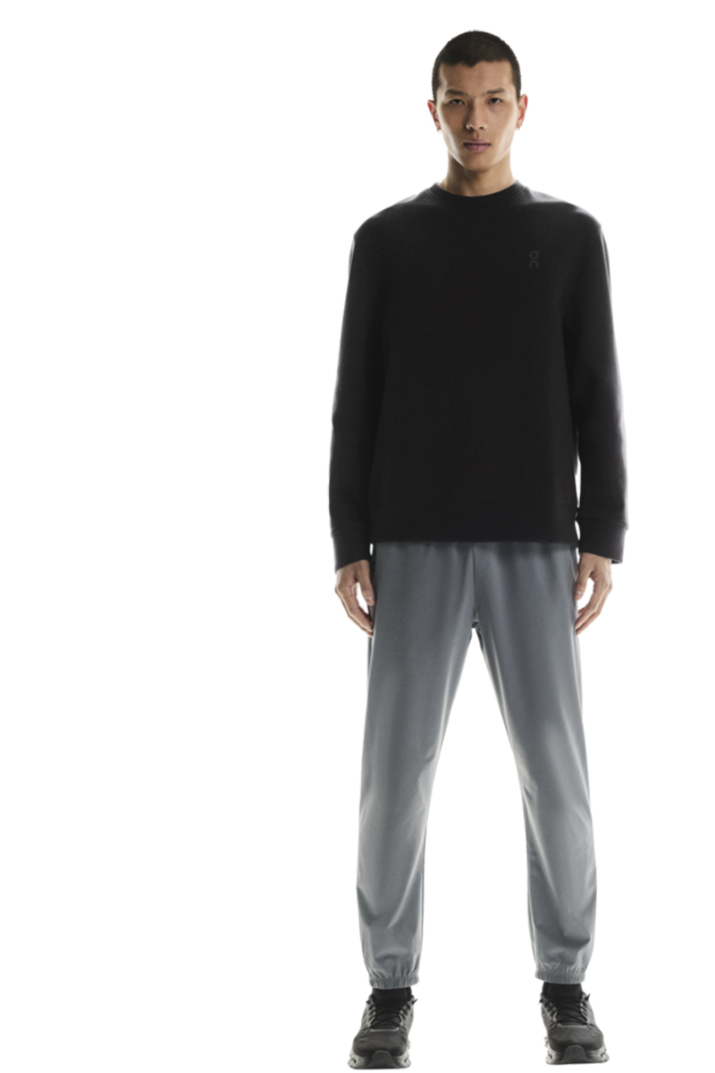 On Running Sweater Focus Tech Crew  Zwart