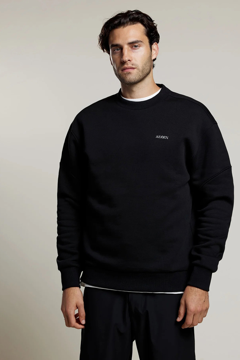 Aeden Sweater Moshin Sweater Zwart