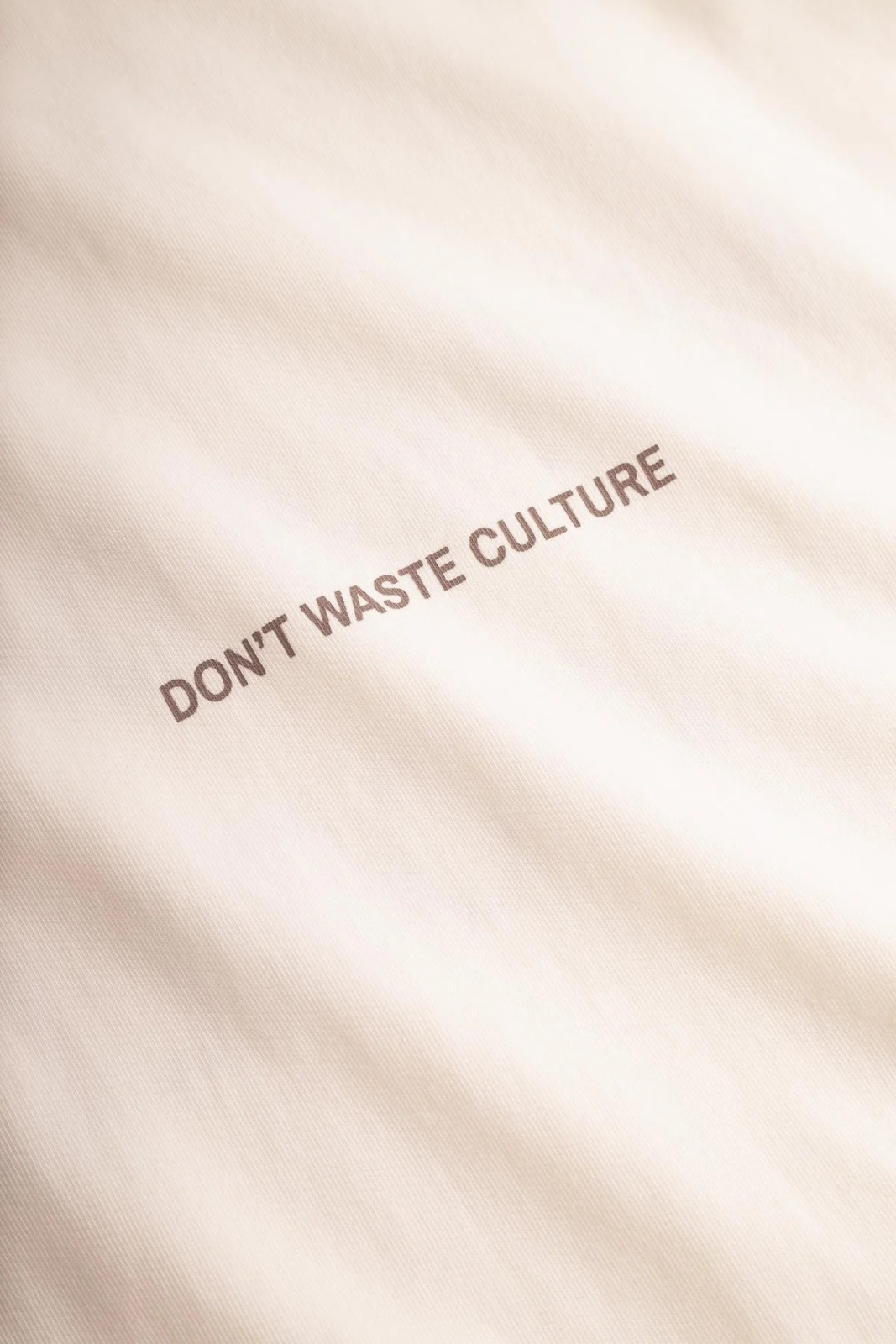 Dont Waste Culture T-shirt Thandor Off White