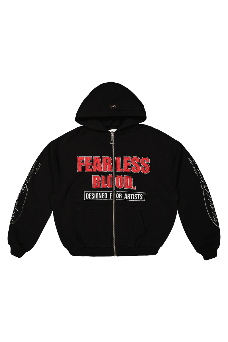 Fearless Blood Jogging Top Biebs Vest Zwart