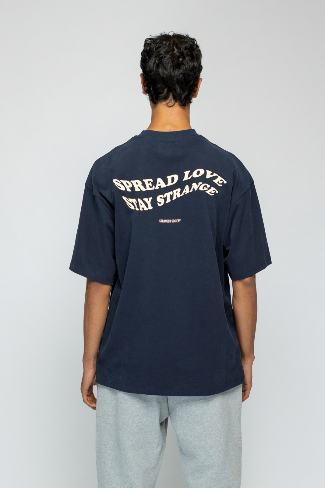 Stranger Society T-shirt Wave T-shirt D-blauw
