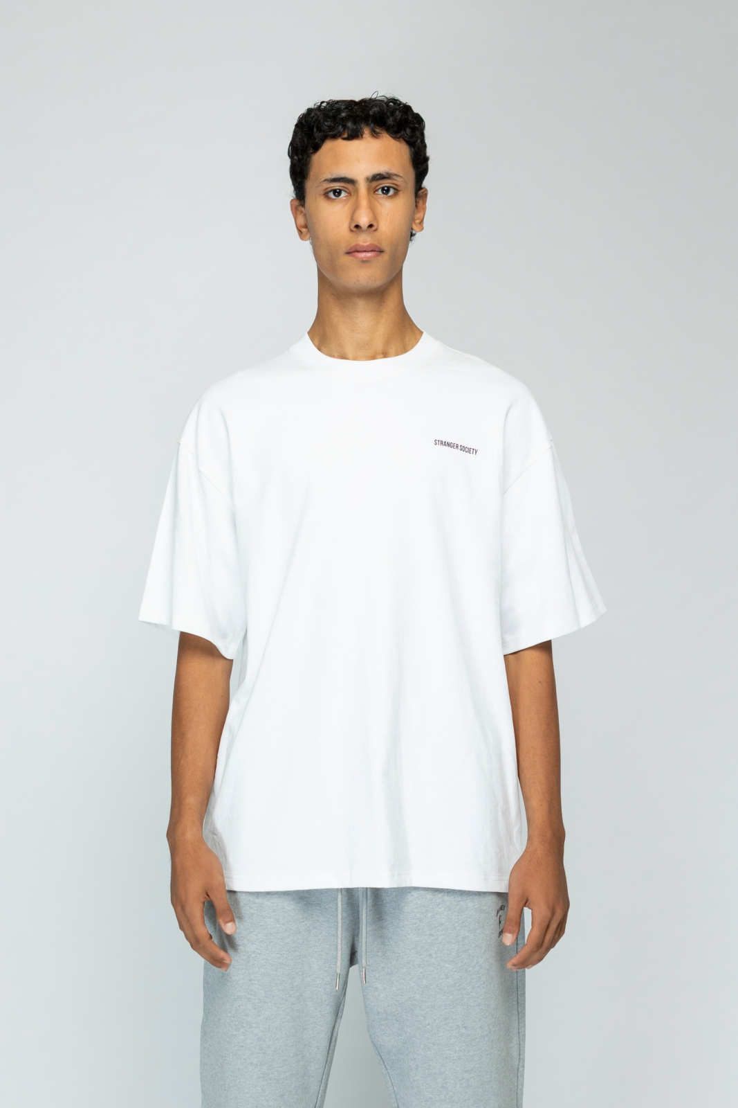 Stranger Society T-shirt Wave T-shirt Wit