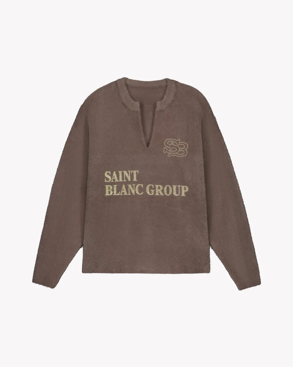 Saint Blanc Trui Patrol Knit Sweater Bruin