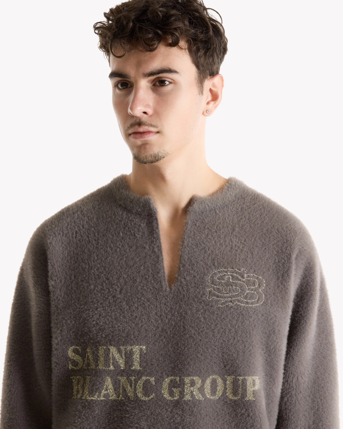 Saint Blanc Trui Patrol Knit Sweater Bruin