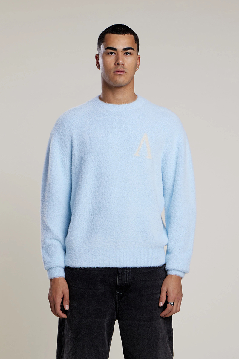 Aeden Sweater Harry Pull L-blauw