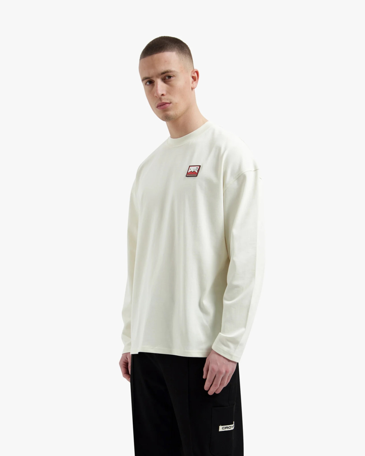 Croyez T-shirt Patch Longsleeves Off White