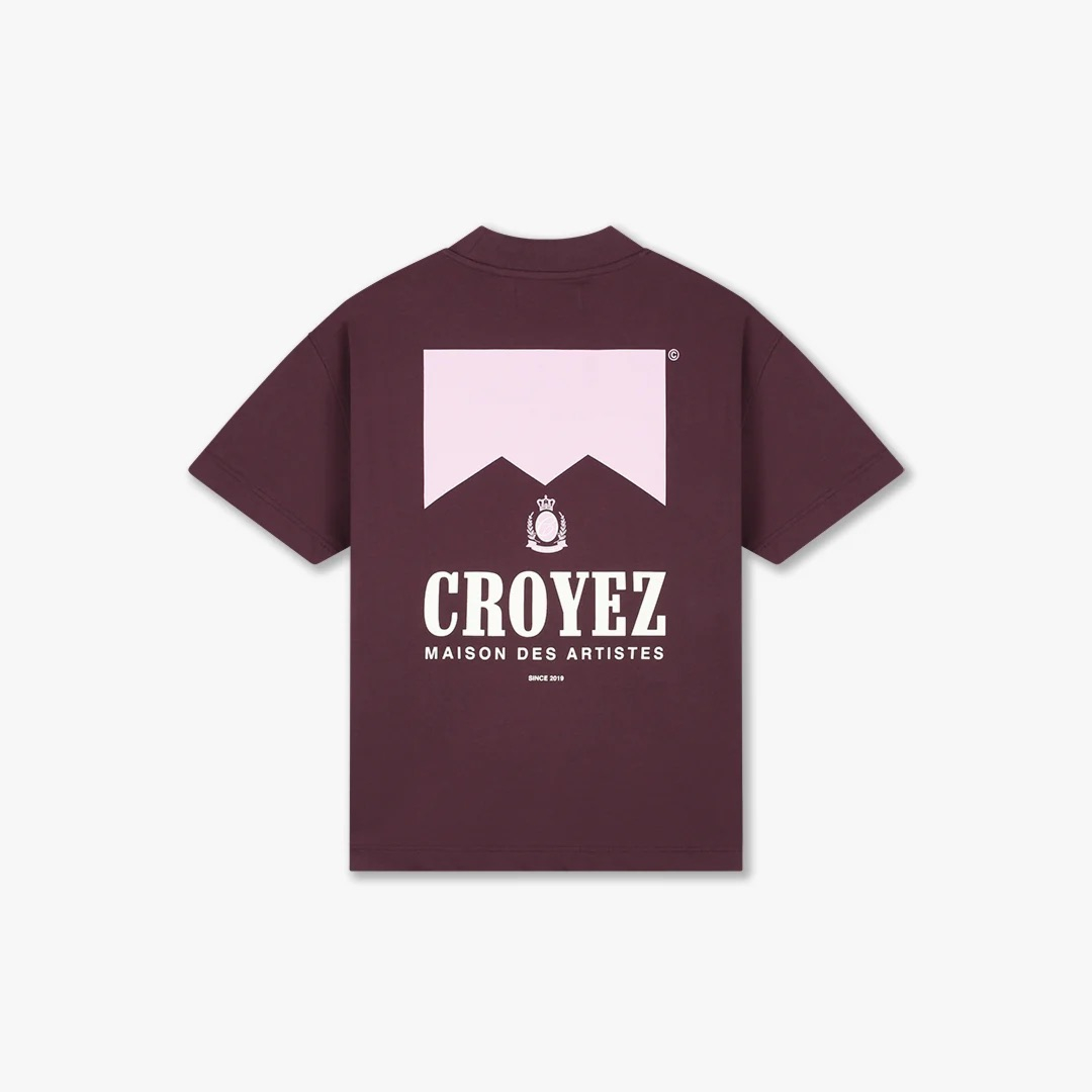 Croyez T-shirt Maison Fumes T-shirt Bordeaux