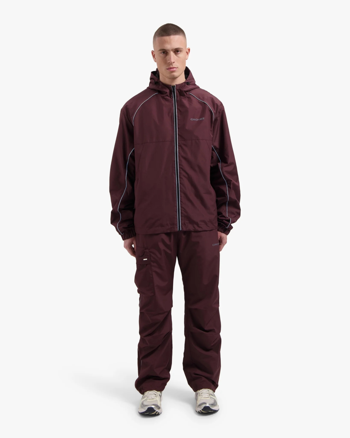 Croyez Jas Croyez Parachute Ripstop Jacket Bordeaux