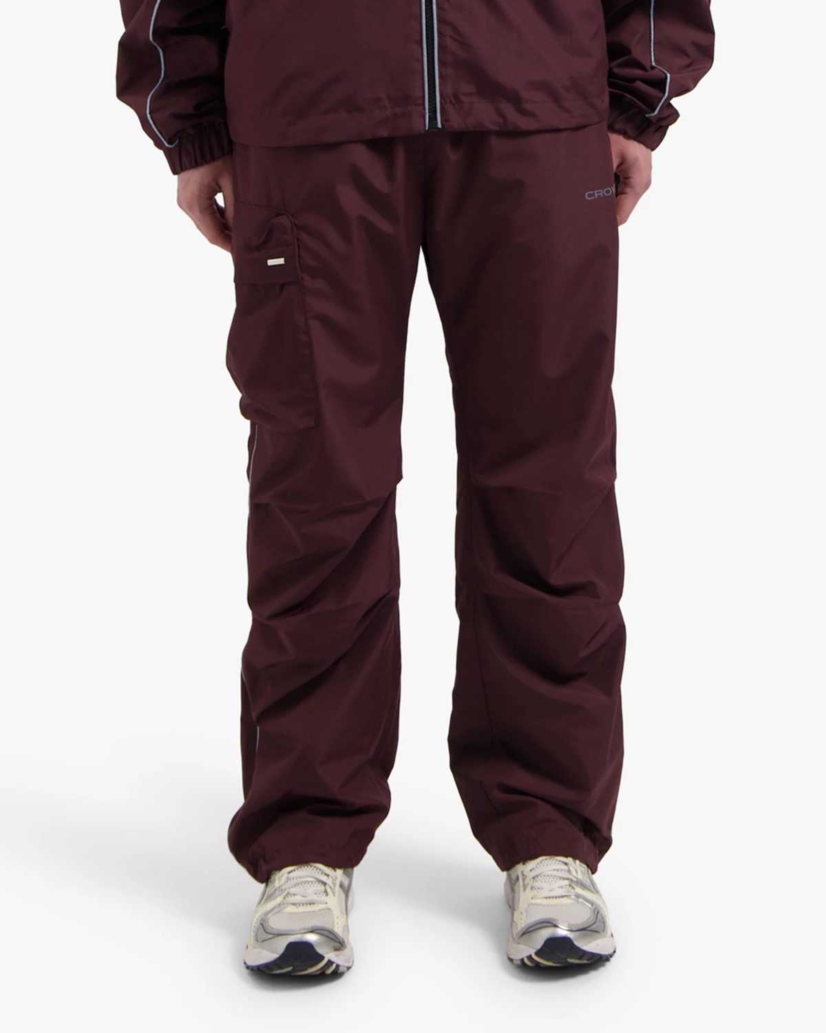 Croyez Pantalon Croyez Parachute Ripstop Pants Bordeaux