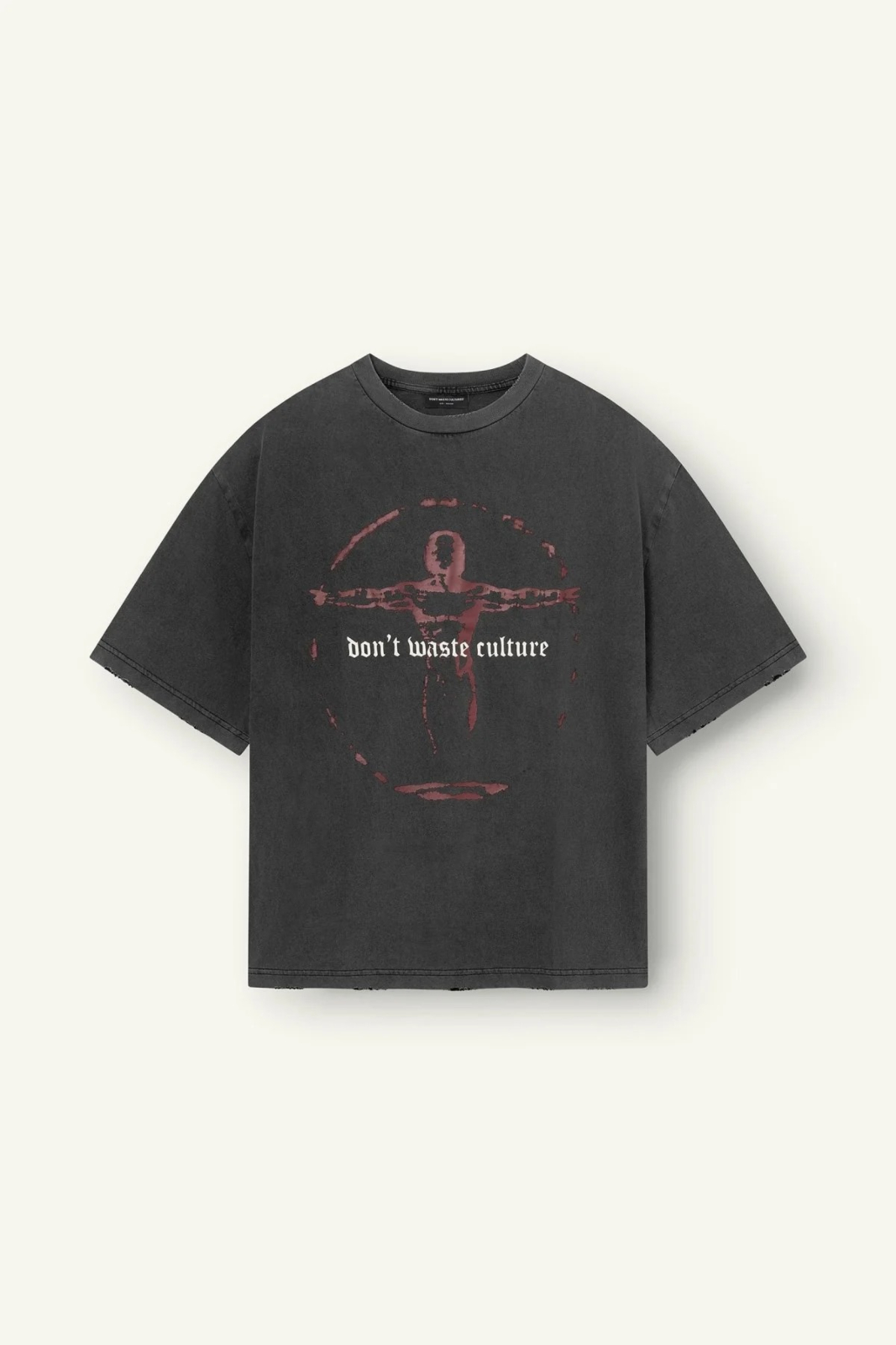 Dont Waste Culture T-shirt Veyric D-grijs