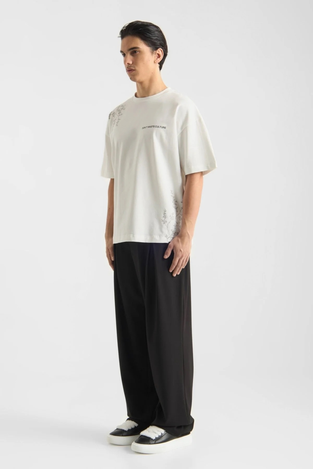 Dont Waste Culture T-shirt Morikae D-grijs