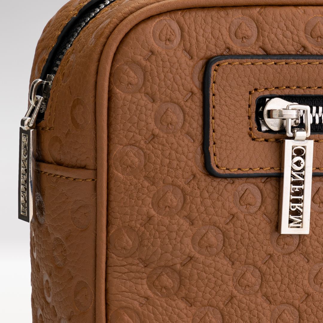 Confirm Tas Clutch Patterned Monaco Ov.bruin